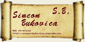 Simeon Bukovica vizit kartica